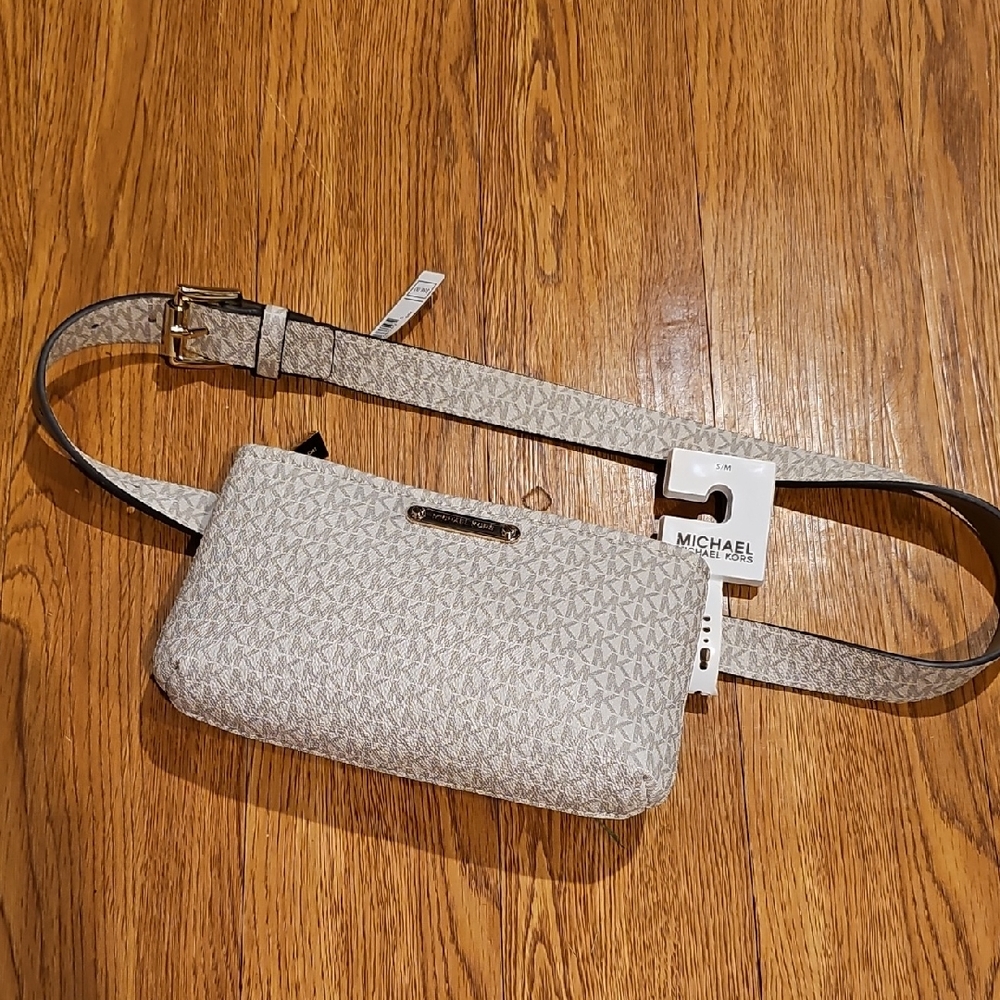 Michael Kors Cream Belted Purse